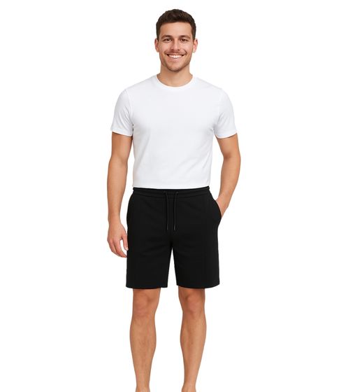 11 PROJECT Palamo Men's Sweat-Bermuda Shorts, Chino-Style, 20716141 194007 Black