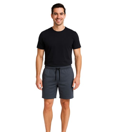 11 PROJECT Palamo Men's Sweat-Bermuda Shorts, Chino-Style, 20716141 1940131, Dark Grey Melange