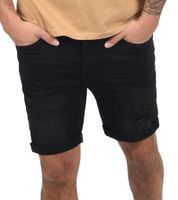 !SOLID Bermuda da uomo per il tempo libero, in denim, in cotone, 21104062 797002, nero
