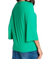 Camisa de verano para mujer LAURA SCOTT, Camiseta moderna con encaje, 64649960 Verde