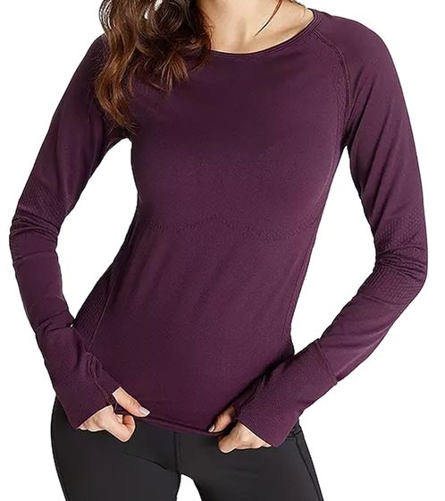 FAYN SPORTS Maglia a maniche lunghe senza cuciture da donna, abbigliamento fitness 46379918 Viola