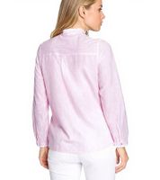 Blusa da donna DELMAO in cotone con volant applicati 27264507 Rosa/Bianco