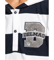 Felpa con cappuccio in cotone per bambini DELMAO, felpa a maniche lunghe, 59340352, blu/bianco