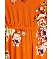 Abito midi da donna Laura Scott, abito estivo senza maniche con stampa floreale, abito da spiaggia 94523917 Arancione