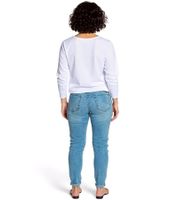 Sudadera KangaROOS de algodón para mujer con estampado floral, manga larga y cuello redondo, 93201346 blanco