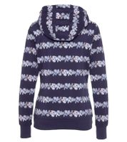 Felpa con cappuccio da donna in cotone con decorazioni floreali KangaROOS 69913467 Blu