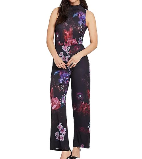 Mono Laura Scott, Extravagante Mono de Pierna Ancha para Mujer, Mono de Nochevieja 91219353 Negro