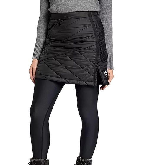 Falda Polarino para mujer, repelente al viento y al agua, acolchada, 16768103, color negro