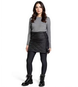 Gonna da donna Polarino, antivento e idrorepellente, trapuntata 16768103 Nero