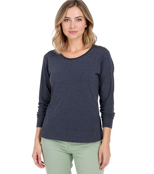 ALIFE AND KICKIN MaddieAK B Damen Sweatshirt Baumwoll-Pullover Langarm-Shirt 36132436 Grau/Blau