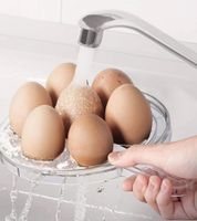 KRUPS elektrischer Eierkocher für 7 Eier Küchen-Helfer Küchenutensilien 350 Watt F2337010 Weiß/Schwarz