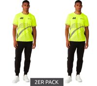 2er Sparpack Mercedes-Benz AMG Petronas F1 Herren T-Shirt Lewis Hamilton Kurzarm-Trikot 701227120 001 Neon-Gelb
