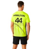 2er Sparpack Mercedes-Benz AMG Petronas F1 Herren T-Shirt Lewis Hamilton Kurzarm-Trikot 701227120 001 Neon-Gelb
