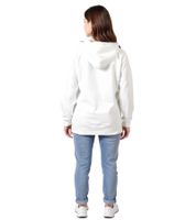Sudadera con capucha ZEGY para mujer, sudadera de algodón con cremallera, 1083 blanca