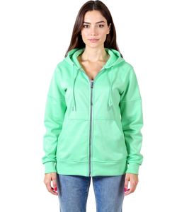 Felpa con cappuccio da donna ZEGY, felpa con cappuccio in cotone con zip, 1083 Verde menta