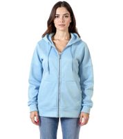Sweat à capuche femme ZEGY, sweat à capuche zippé en coton 1083 Bleu clair