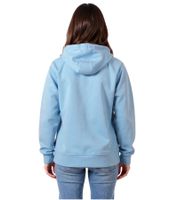 Sweat à capuche femme ZEGY, sweat à capuche zippé en coton 1083 Bleu clair