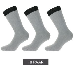 18 Paar MENS WORK SOCKS Arbeits-Socken Baumwoll-Socken Work-Socken lange Socken MWS-21002 Grau