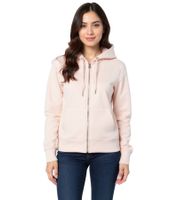 Sudadera con capucha y cremallera para mujer ZEGY de algodón 1083 rosa