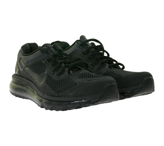 NIKE Air Max 2013 Kids' Sneakers for Girls and Boys with Air Cushioning 555426-010 Black