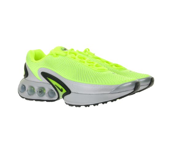 NIKE Air Max DN Herren Lauf-Schuhe mit Air-Dämpfung sportliche Sneaker DV3337 700 Neon-Gelb/Weiß/Schwarz