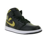 NIKE Air Jordan 1 Low Zapatillas bajas de piel auténtica para hombre DQ8426-071 Negro/Dorado
