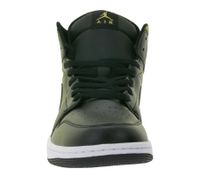 NIKE Air Jordan 1 Low Zapatillas bajas de piel auténtica para hombre DQ8426-071 Negro/Dorado