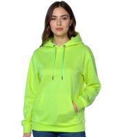 ZEGY Damen Hoodie schlichter Kapuzen-Pullover mit Kängurutasche Sweater 1080 Neon-Gelb ZEGY Damen Hoodie schlichter Kapuzen-Pullover mit Kängurutasche Sweater 1080 Neon-Gelb