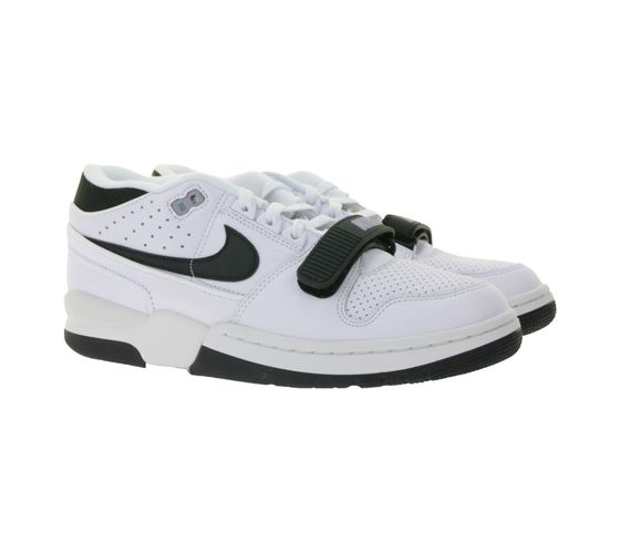 NIKE Alpha Force 88 Herren Basketball-Sneaker Echtleder Turnschuhe im Retro-Look FN6245 100 Weiß/Schwarz