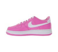 NIKE Air Force 1 Kids' Sneakers for Girls, Genuine Leather, Teenage Low-Top Sneakers, FV5948 600 Pink/White