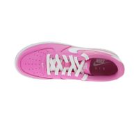 NIKE Air Force 1 Kids' Sneakers for Girls, Genuine Leather, Teenage Low-Top Sneakers, FV5948 600 Pink/White