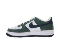 NIKE Air Force 1 Kids' Sneakers for Girls and Boys, Genuine Leather Mid-Top Sneakers, HF5178-300, White/Green/Blue