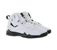 NIKE JORDAN True Flight Kids' Sneakers, Girls' and Boys' Genuine Leather Mid-Top Basketball Shoes, 343795-133 White
