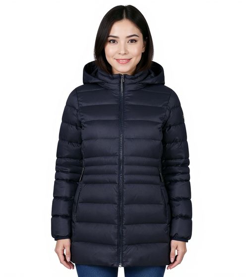 CMP Campagnolo Damen-Mantel mit recycelter Wattierung aus Sorona Aura Flock Winter-Jacke 33K1716M Dunkel-Blau