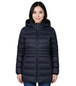 CMP Campagnolo Damen-Mantel mit recycelter Wattierung aus Sorona Aura Flock Winter-Jacke 33K1716M Dunkel-Blau