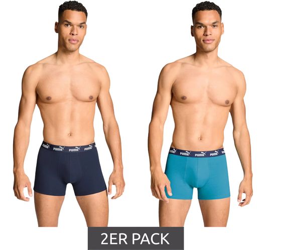 Lot de 2 boxers PUMA Everyday Basic pour homme, sous-vêtements en coton, 701232894 002, bleu