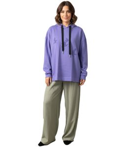 ZEGY Damen Hoodie Kapuzen-Pullover mit Vögel-Verzierungen Baumwoll-Pullover Sweater 1074 Violett ZEGY Damen Hoodie Kapuzen-Pullover mit Vögel-Verzierungen Baumwoll-Pullover Sweater 1074 Violett