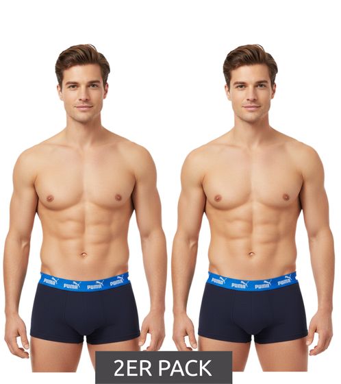 Confezione da 2 boxer PUMA Everyday Basic da uomo, boxer in cotone, 701232894 009 blu