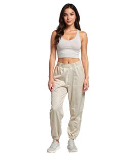 ZEGY Damen Jogginghose bequeme Sweat-Hose mit seitlichen Eingrifftaschen Baumwoll-Hose 1068 Beige ZEGY Damen Jogginghose bequeme Sweat-Hose mit seitlichen Eingrifftaschen Baumwoll-Hose 1068 Beige