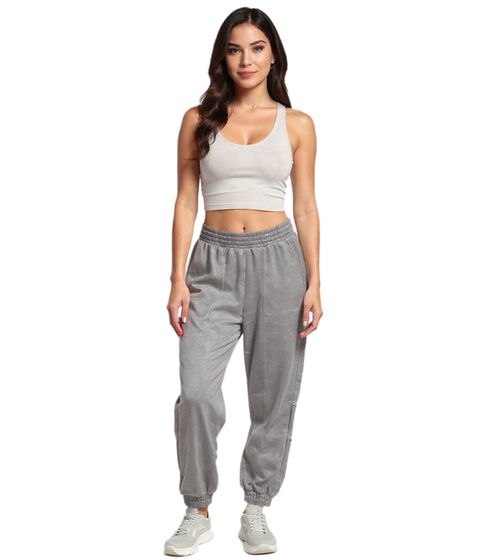 Pantalones deportivos ZEGY para mujer, cómodos pantalones deportivos con bolsillos laterales, pantalones de algodón, gris 1068