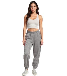 Pantalones deportivos ZEGY para mujer, cómodos pantalones deportivos con bolsillos laterales, pantalones de algodón, gris 1068
