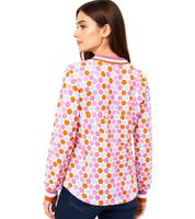 ZWILLINGSHERZ Punkte Damen langärmliges Sommer-Shirt Longsleeve mit Polka Dots 31629-22 Pink/Hellblau/Orange ZWILLINGSHERZ Punkte Damen langärmliges Sommer-Shirt Longsleeve mit Polka Dots 31629-22 Pink/Hellblau/Orange