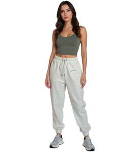 Pantalones deportivos ZEGY para mujer, cómodos pantalones deportivos con bolsillos laterales, pantalones de algodón 1063 blanco