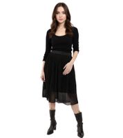 Jupe plissée femme ZEGY, jupe d'été simple, jupe midi 1052 Noir Jupe plissée femme ZEGY, jupe d'été simple, jupe midi 1052 Noir