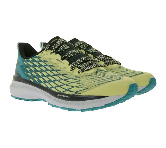 361° Tarako 3 Damen Sport-Schuhe mit QU!KFOAM Einlegesohlen wasserabweisender Lauf-Schuh 9mm Sprengung Y2255-8372 Lime-Grün/Türkis
