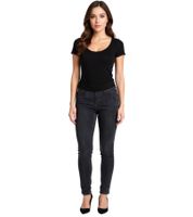 2er Sparpack Damen Skinny-Jeggings modische Denim-Hose mit Gummizug Komfort-Stretch 965587 Blau/Schwarz