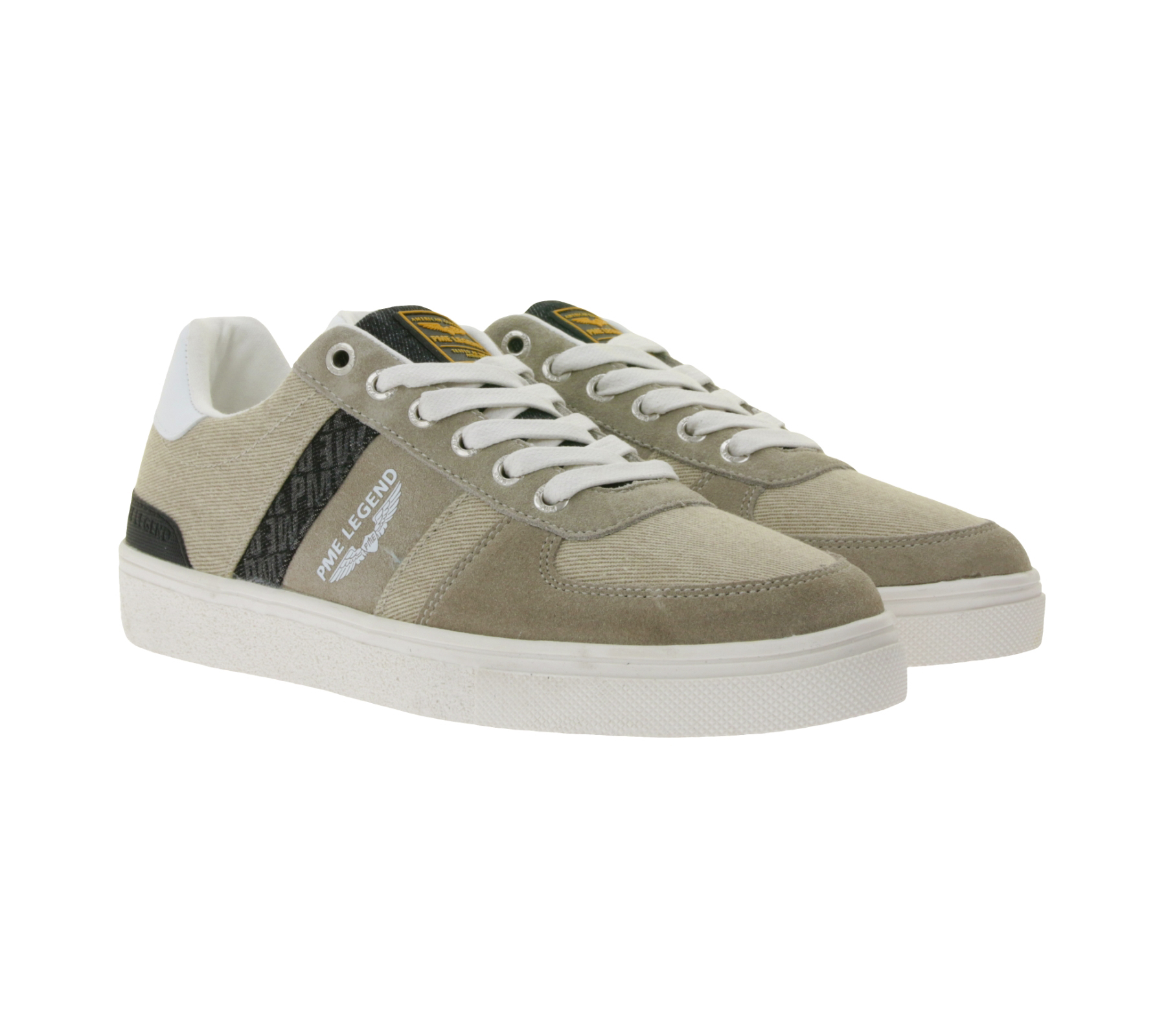 Sneakers basse da uomo PME LEGEND Skytank con effetto overlay, sneakers casual con lacci, PBO2303310-703 Beige