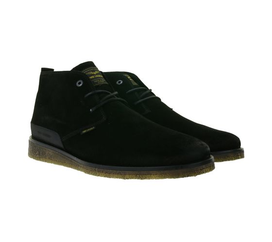 PME LEGEND Boundary Herren Echtleder-Boots mit herausnehmbarer EVA-Innensohle Herbst-Stiefel Schnür-Schuhe PBO206024-998 Schwarz
