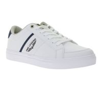 PME LEGEND Eclipse Low-Top Sneaker mit seitlichen Textil-Overlays Alltags-Sneaker Schnür-Schuhe PBO2402280-526 Weiß/Navy PME LEGEND Eclipse Low-Top Sneaker mit seitlichen Textil-Overlays Alltags-Sneaker Schnür-Schuhe PBO2402280-526 Weiß/Navy