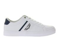 PME LEGEND Eclipse Low-Top Sneaker mit seitlichen Textil-Overlays Alltags-Sneaker Schnür-Schuhe PBO2402280-526 Weiß/Navy PME LEGEND Eclipse Low-Top Sneaker mit seitlichen Textil-Overlays Alltags-Sneaker Schnür-Schuhe PBO2402280-526 Weiß/Navy